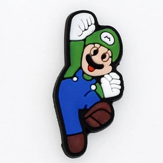 Mario high five blue/green shoe charm BC