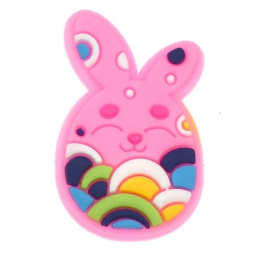 Rabbit egg pink shoe charm BC