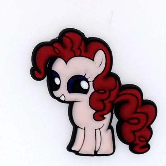 Pinky brown mane shoe charm BC