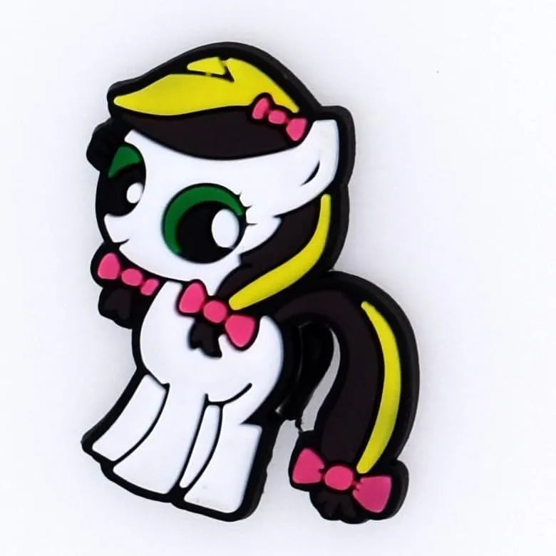 Ribbon pony shoe charm BC
