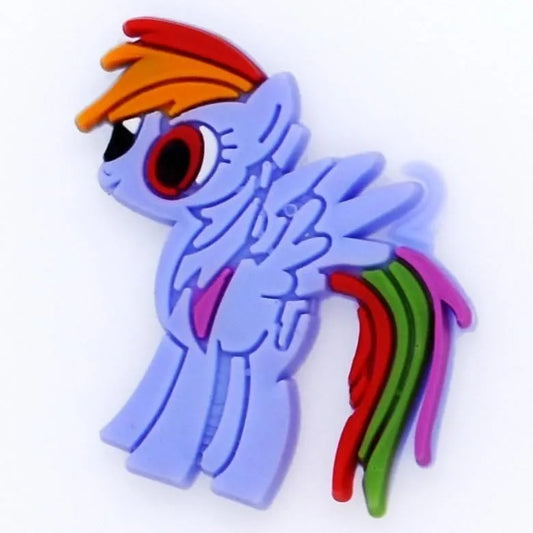 Rainbow tail shoe charm BC