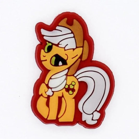 Orange sparkle shoe charm BC