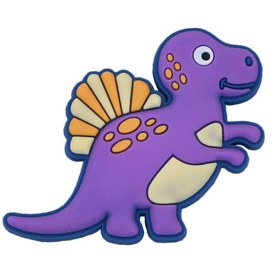Dinosaur baby purple shoe charm BC