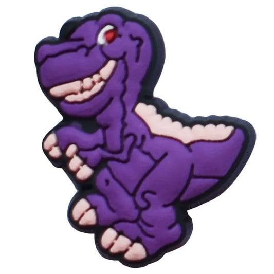 Dinosaur Purple smiler shoe charm BC