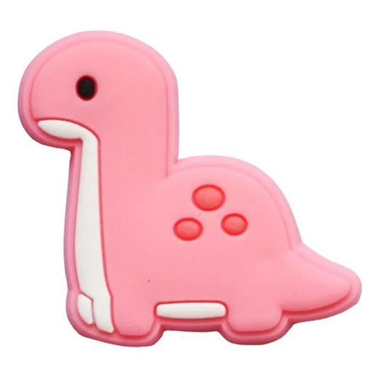 Dinosaur Spotty pink baby shoe charm BC