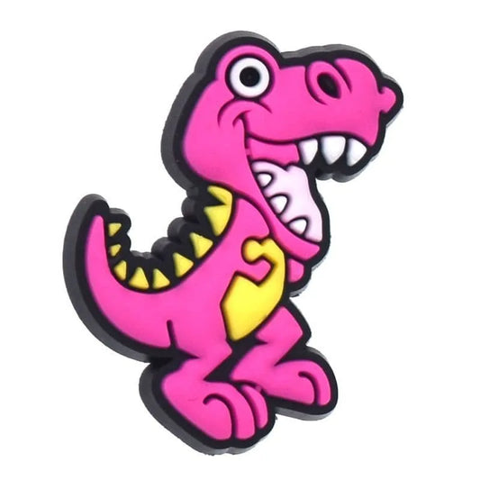 Dinosaur Pink baby laughing shoe charm BC