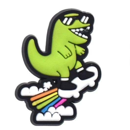 Dinosaur zoom skateboard shoe charm BC