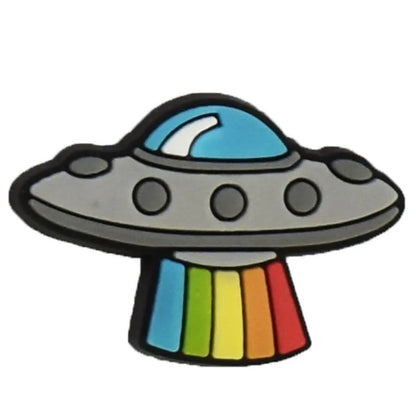 Flying saucer landing shoe charm BC