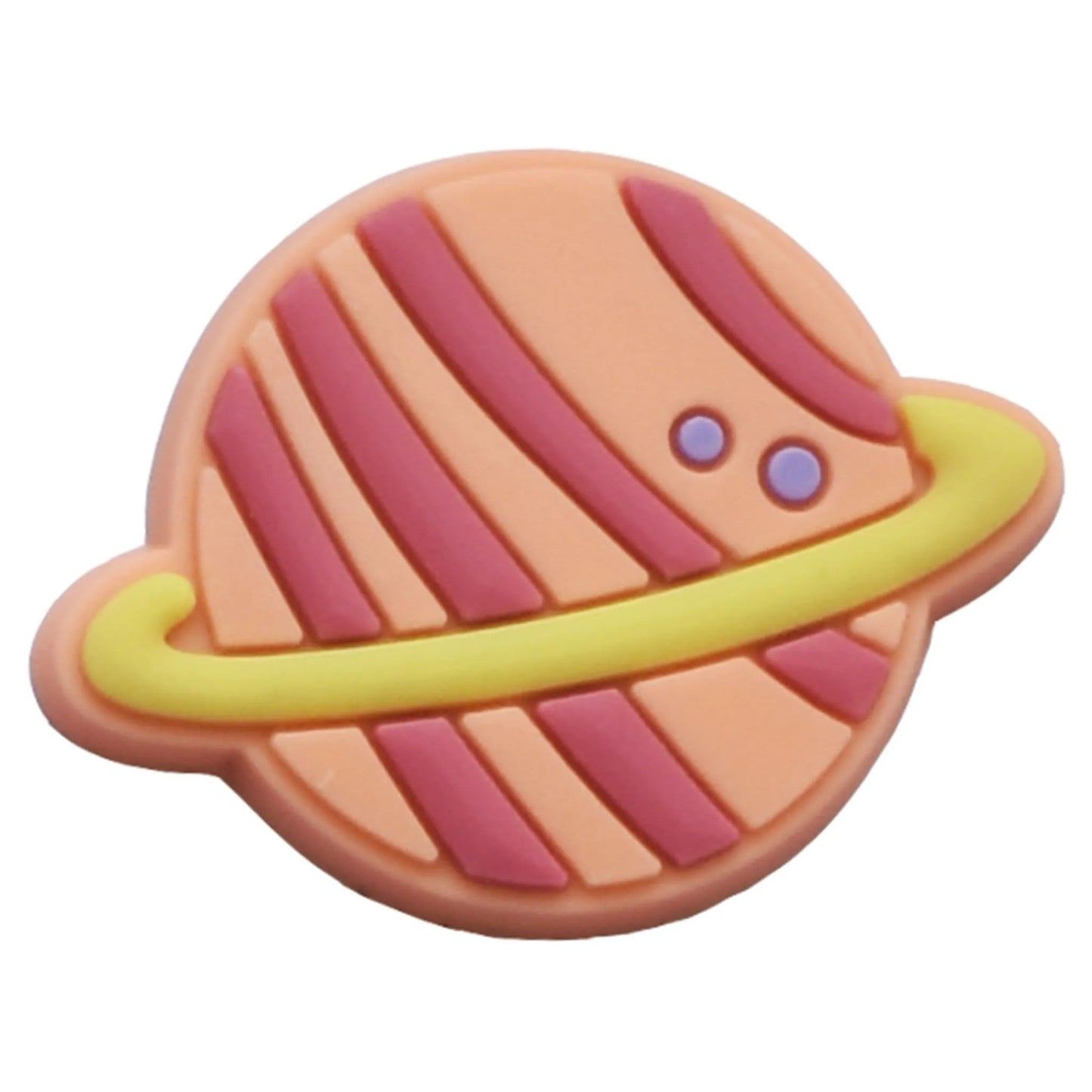 Planet Saturn with yellow ring shoe charm BC