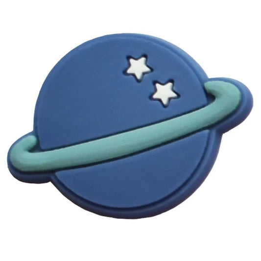 Dark blue Satrurn stars shoe charm BC