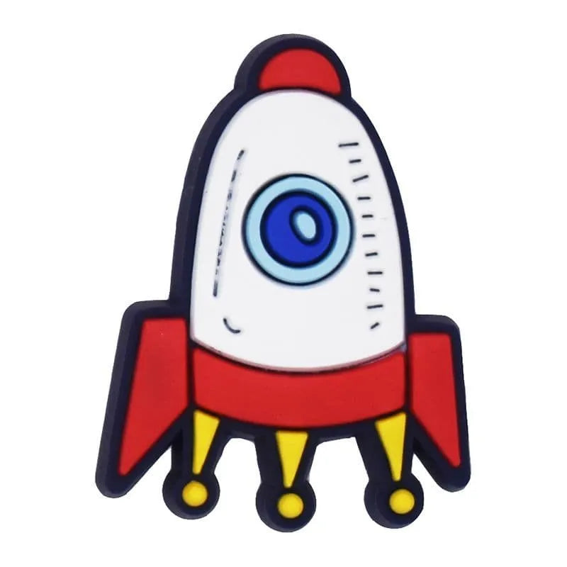 Spaceship waiting shoe charm BC