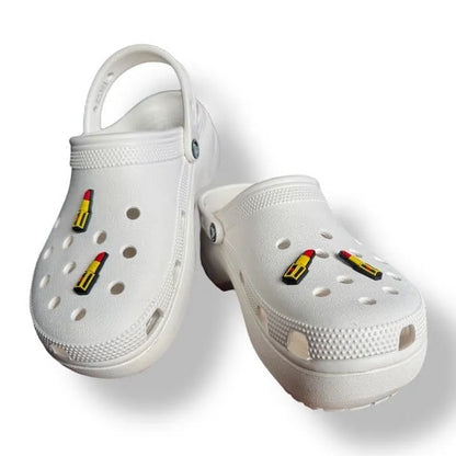 Red lipstick in Yellow case shoe charm BC