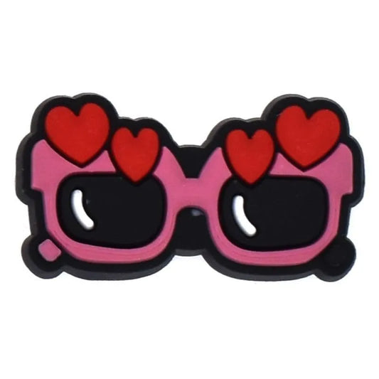 Heart red sunglasses Cosmetics shoe charm BC