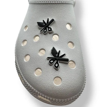 Scissors and Comb with wings shoe charm BC