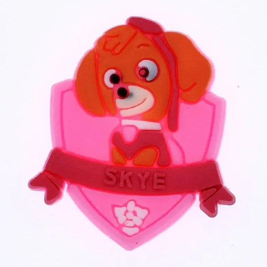 Skye portrait shield badge Paw Patrol shoe charm BC