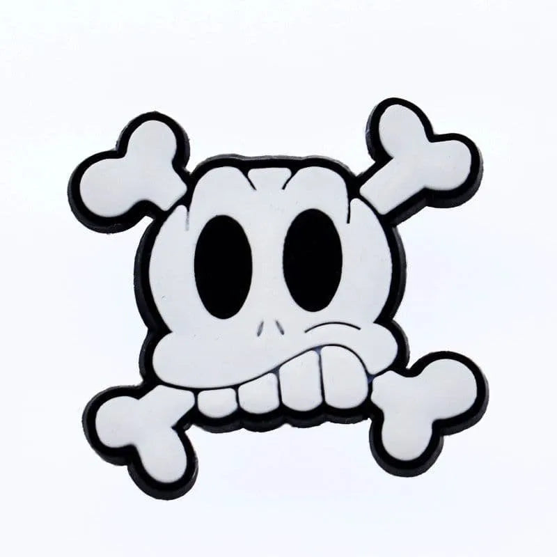 Shoe charms - Goofy teeth skull & croosbones BC