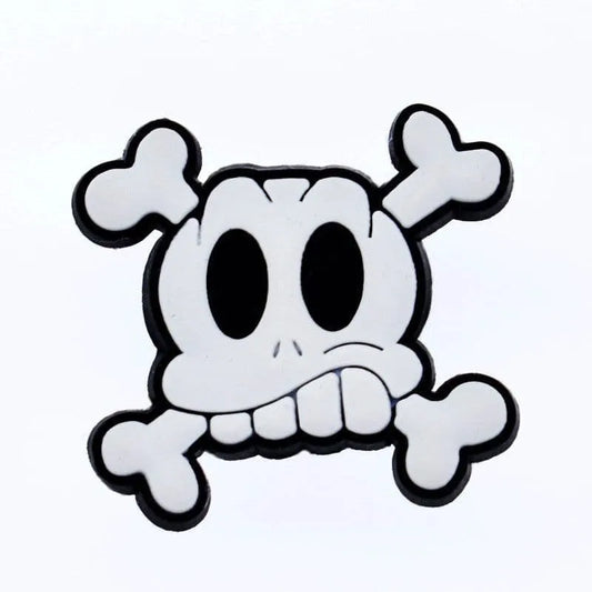 Shoe charms - Goofy teeth skull & croosbones BC