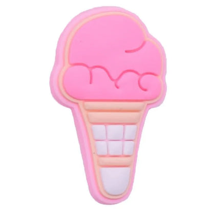 Strawberry cornet ice cream shoe charm BC