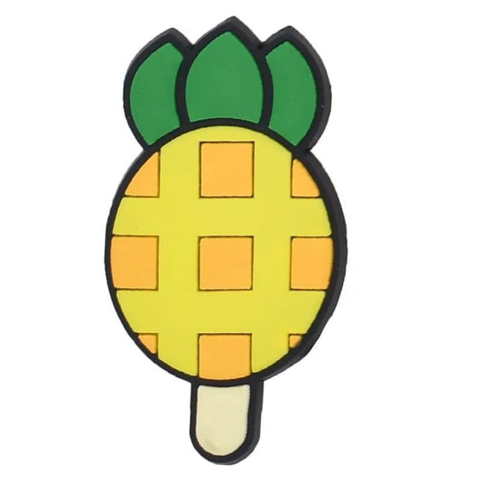 Pineapple ice lolly shoe charm BC