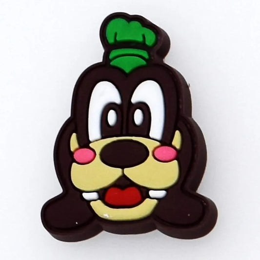 Goofy dog portrait shoe charm BC