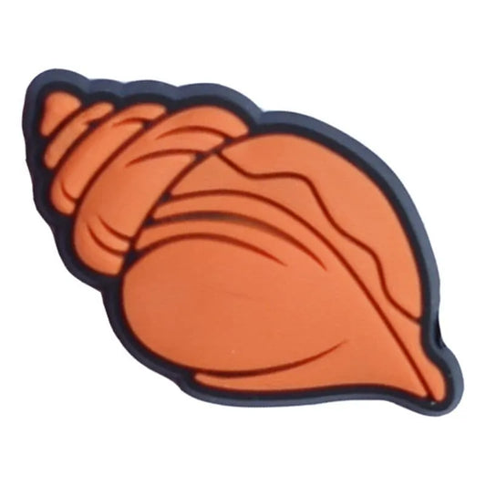 Orange sea shell shoe charm BC