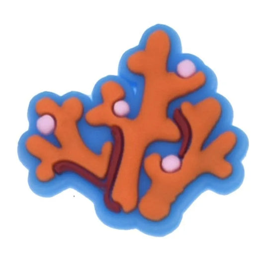 Orange coral shoe charm BC