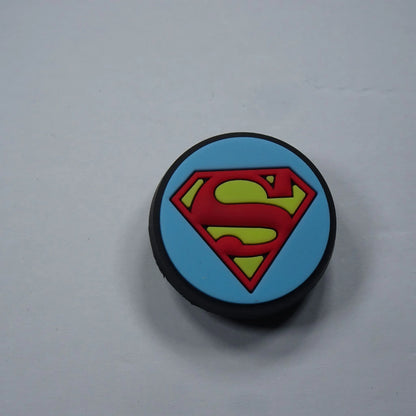 Superman badge light blue shoe charm BC