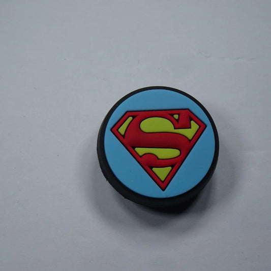 Superman badge light blue shoe charm BC