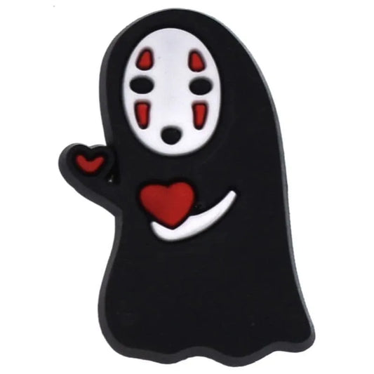 No-Face red heart shoe charm BC