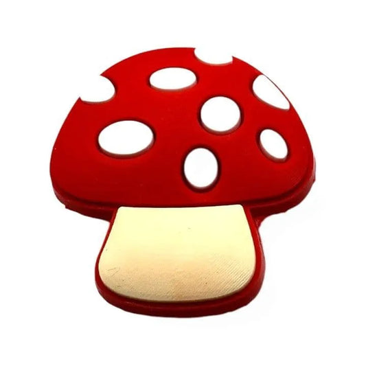 Red mushroom shoe charm BC