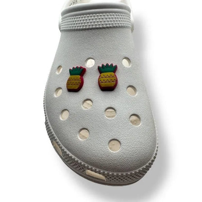 Pineapple with Pink border shoe charm BC