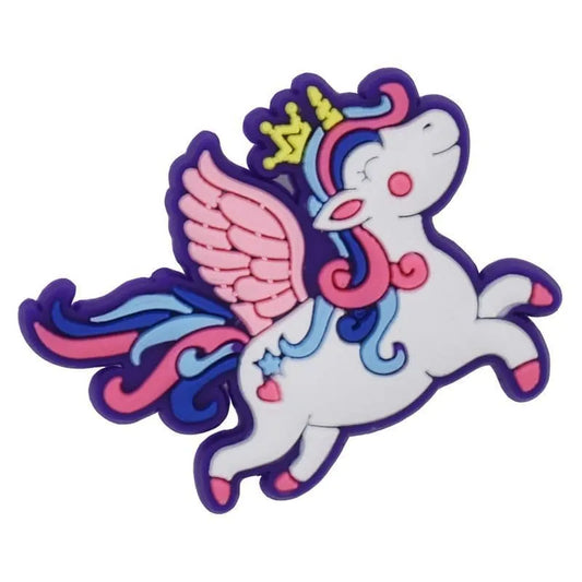 Flying Unicorn purple shoe charm BC