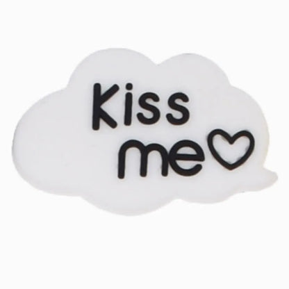 Kiss me cloud white shoe charm BC