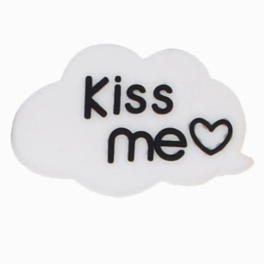 Kiss me cloud white shoe charm BC