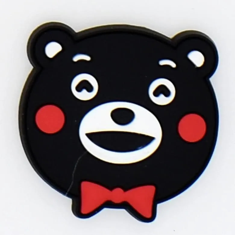 Black bear portrait shoe charm BC