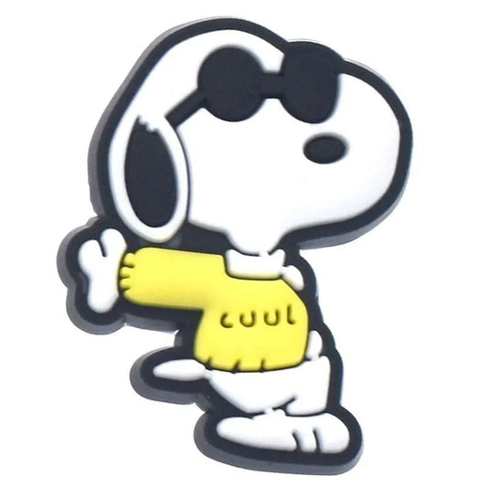 Cool yellow sweater Snoopy shoe charm BC