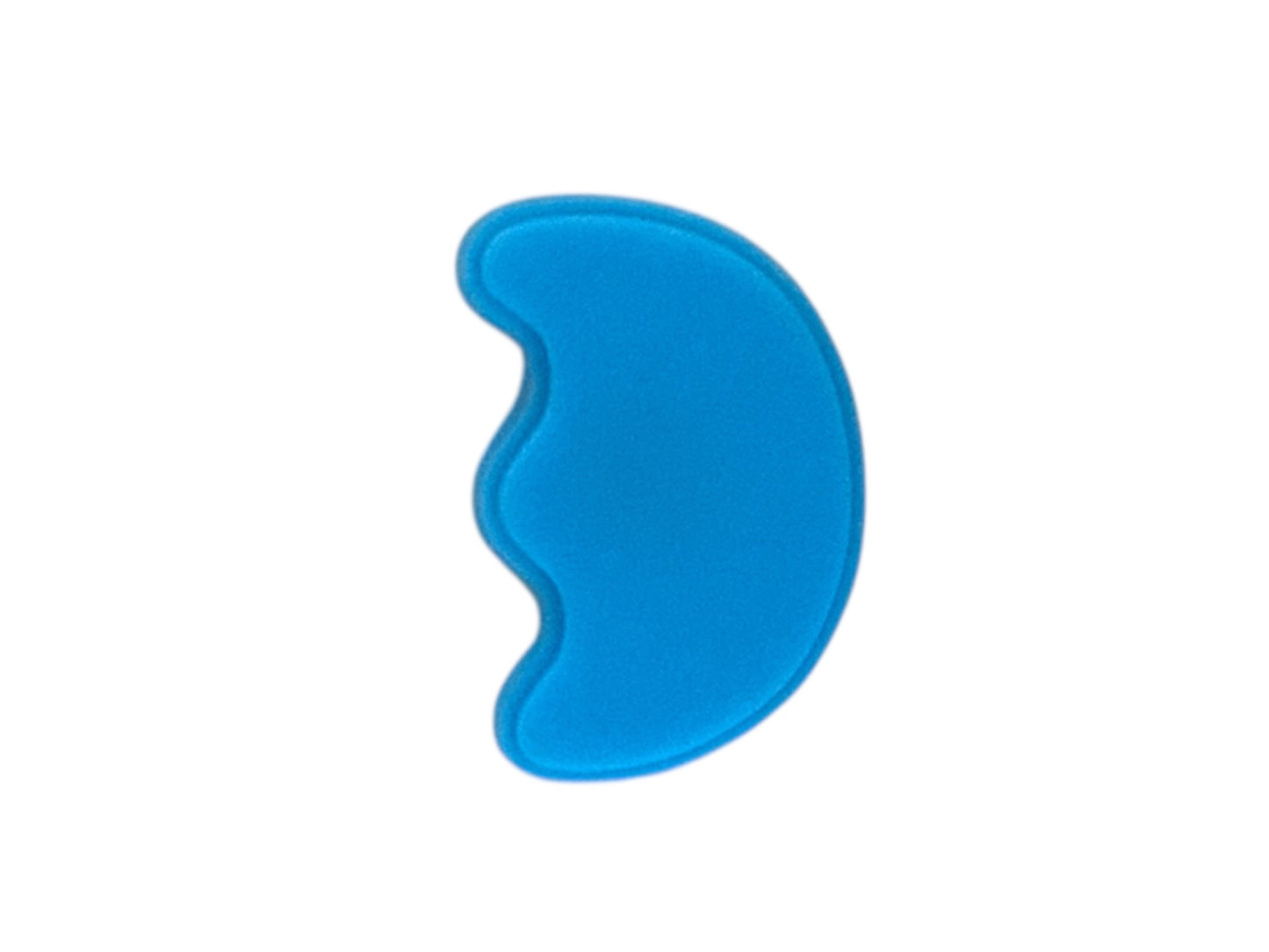 Blue crescent moon shoe charm for Crocs — retro celestial clog charm compatible with all clog-style footwear UK