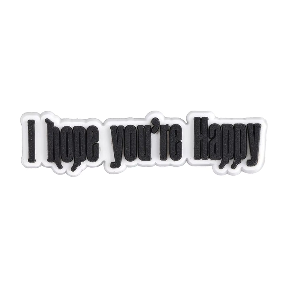 wicked slogan shoe charm for Crocs — witty musical theatre clog charm compatible with all clog-style footwear UK
