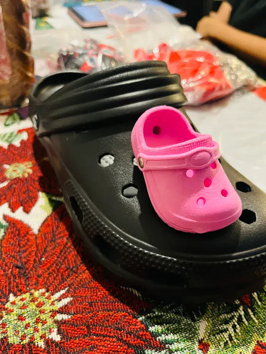 Shoe charm- Mini Croc pink MC-06 postage free included