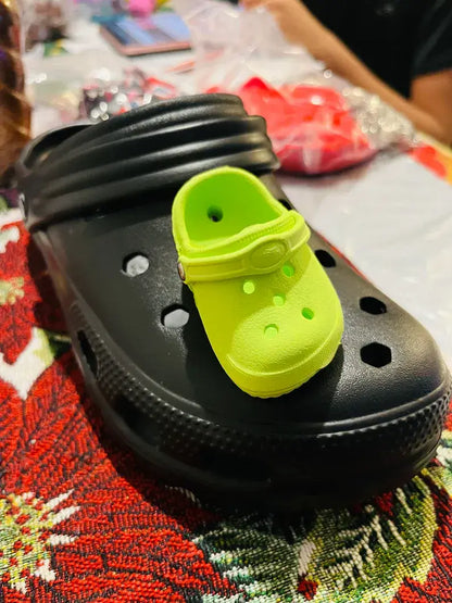 Shoe charm- Mini Croc lime MC-07 postage free included