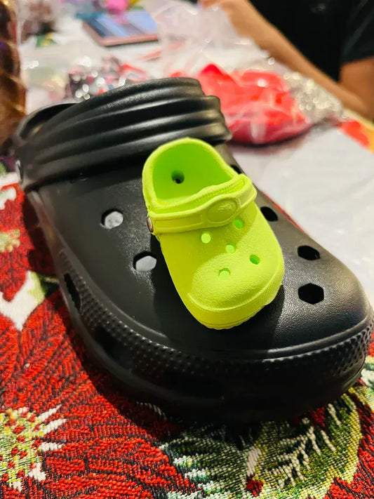 Shoe charm- Mini Croc lime MC-07 postage free included