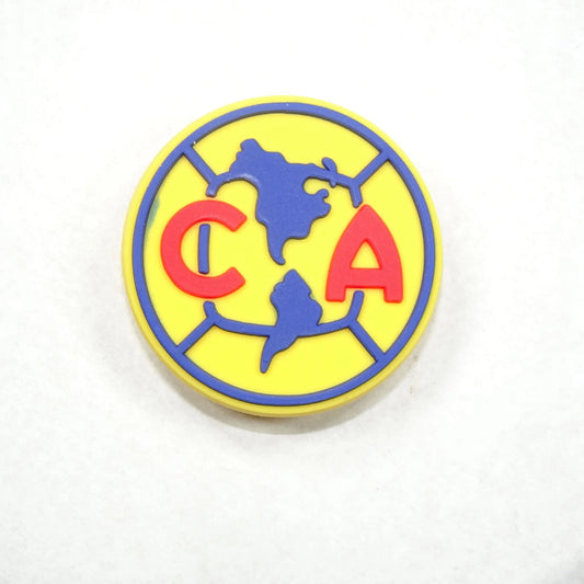 Club America Football Club Badge Blue And Yellow Shoe Charm