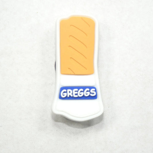 Greggs Sausage Roll British Food Shoe Charm