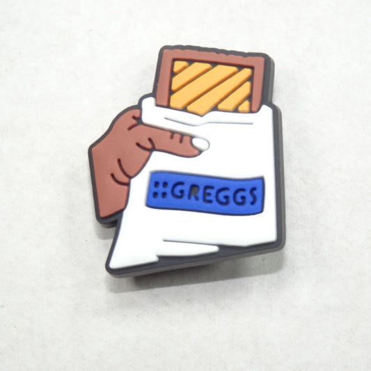 Greggs Steak Bake British Food Shoe Charm