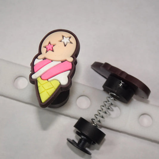 Spring shoe charm - Ice cream cornet SP25