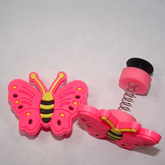 Spring shoe charm - Pink butterfly SP33