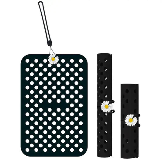 Display pad - Silicone panel Black portable, roll up, wall display,