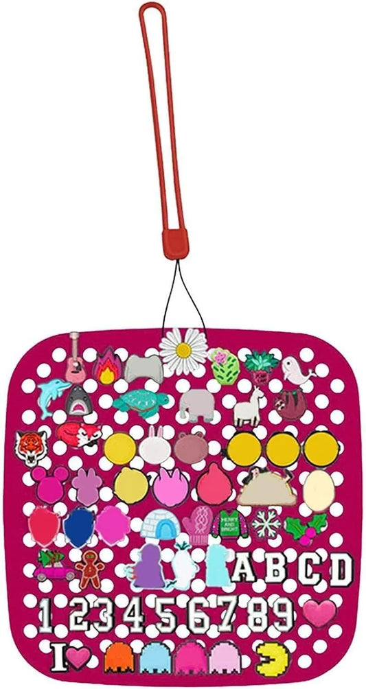 Display pad - Silicone panel rectangular Maroon
